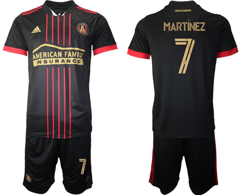 Men 2021-2022 Club Atlanta United FC home black #7 Adidas Soccer Jersey